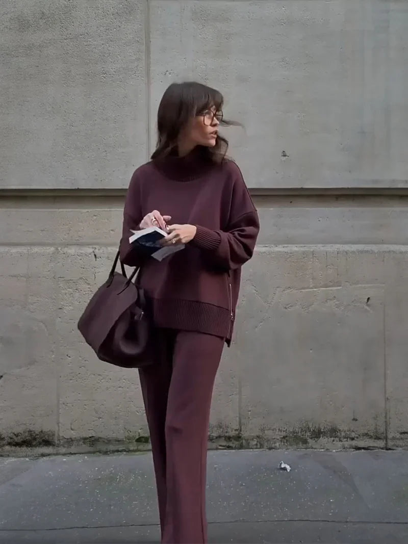 Selene | Conjunto a juego de sudadera de corte holgado